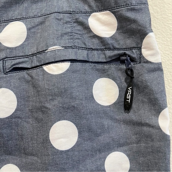 VAST Polka Dots Drawstring Swim Trunks Size 36 - Picture 7 of 11